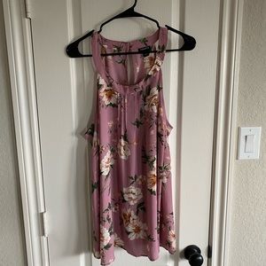 keyhole back floral torrid tank top